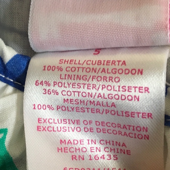 Nannette Girl Blue/White Floral Poly/Cotton Petticoat Flatter Sleeve Dress sz 5. - Picture 3 of 5